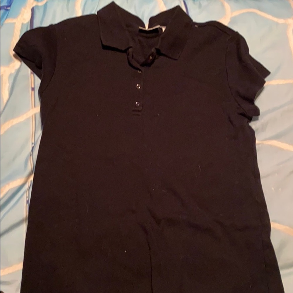 Black collared shirt